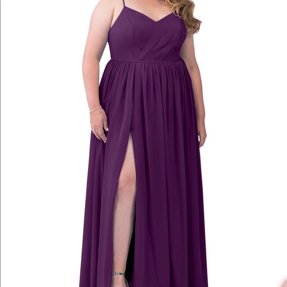 Azazie Dresses & Skirts - Custom Azazie bridesmaid dress- Grape - Custom Size